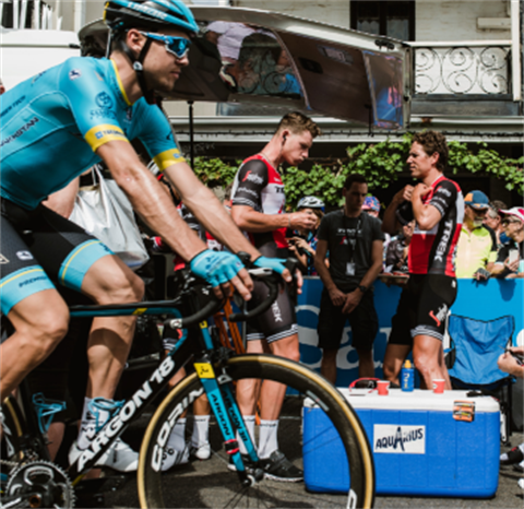 SANTOS Tour Down Under cyclists