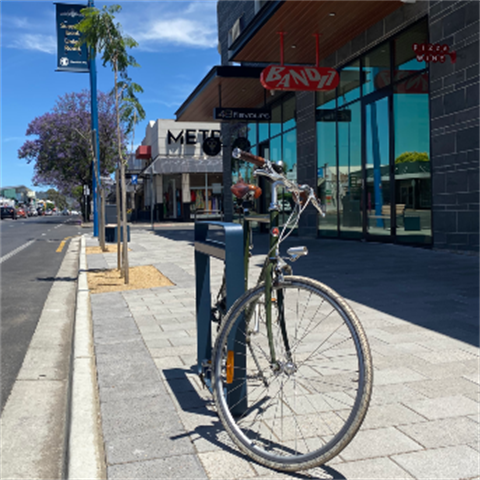 Bicycle at Two Four Six complex Unley Road