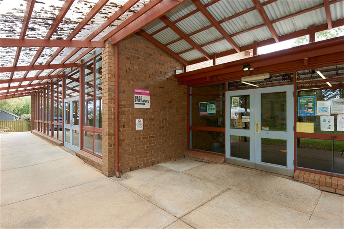 Fullarton Park Community Centre rear entrance